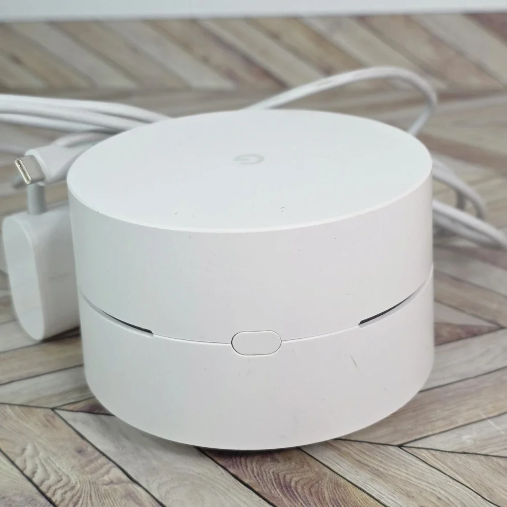 Google WiFi AC-1304 1 Port 1200Mbps Wireless Mesh Router With Power Cable TESTED